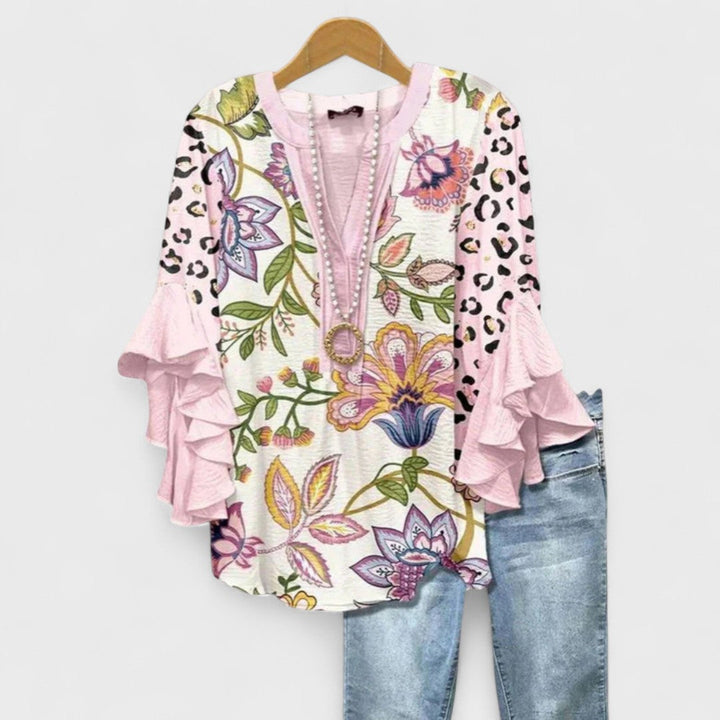 Rachida – Elegante Bluse Mit Blumenmuster
