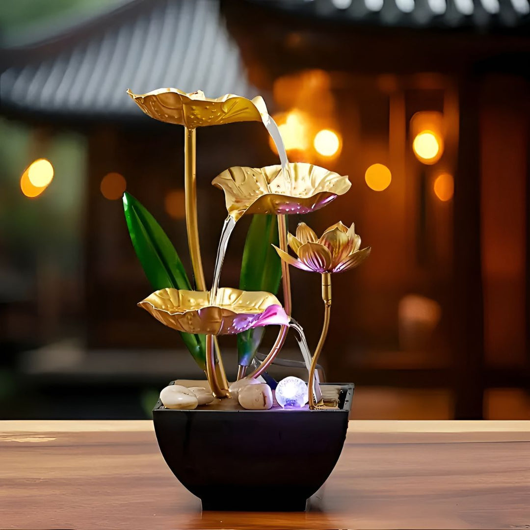 LotusAura – Automatischer Zimmerbrunnen Mit Luftbefeuchter