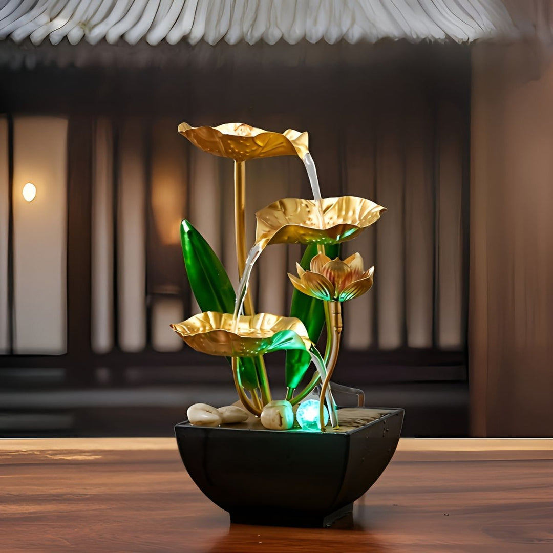 LotusAura – Automatischer Zimmerbrunnen Mit Luftbefeuchter