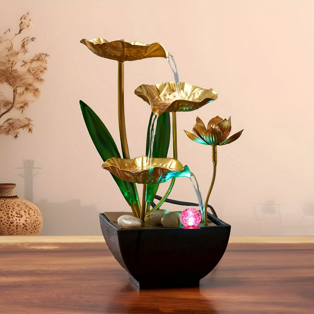 LotusAura – Automatischer Zimmerbrunnen Mit Luftbefeuchter