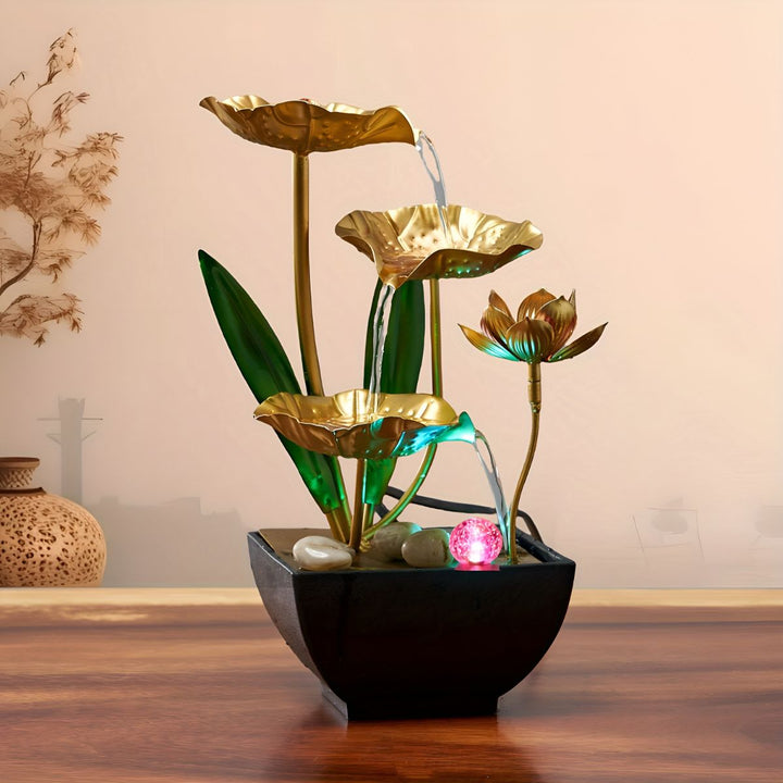 LotusAura – Automatischer Zimmerbrunnen Mit Luftbefeuchter