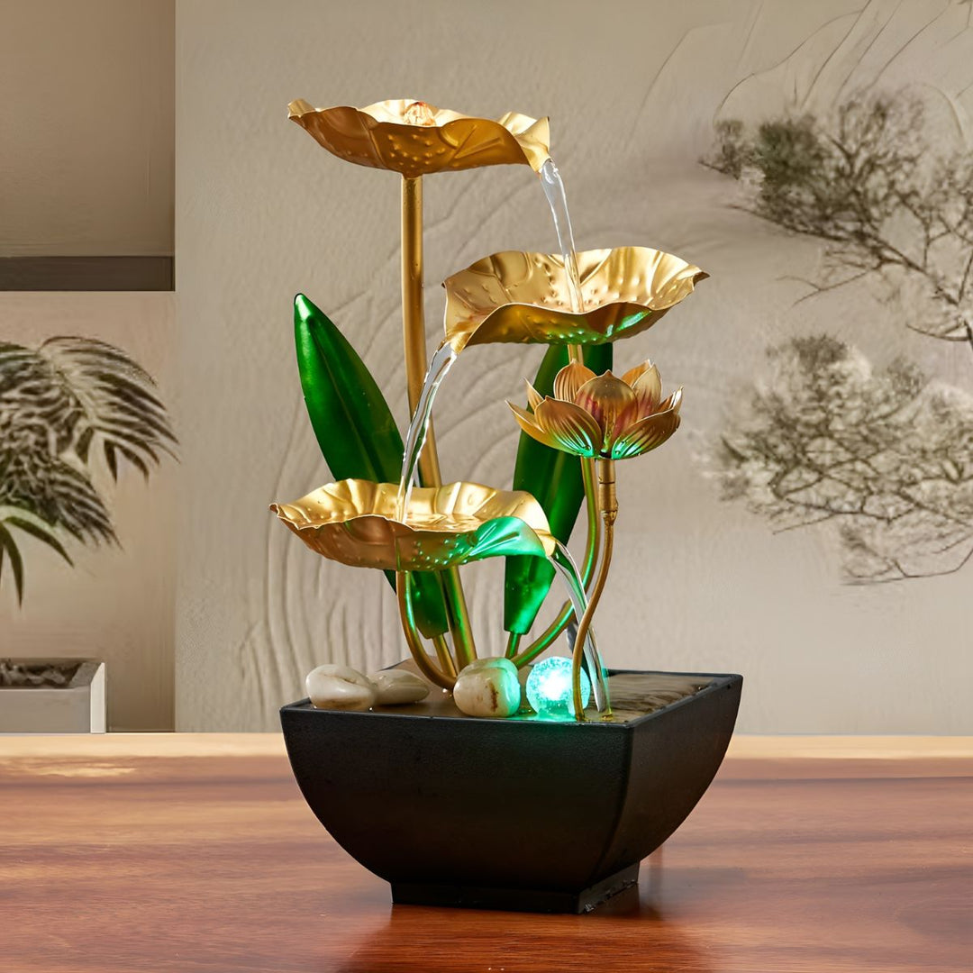 LotusAura – Automatischer Zimmerbrunnen Mit Luftbefeuchter