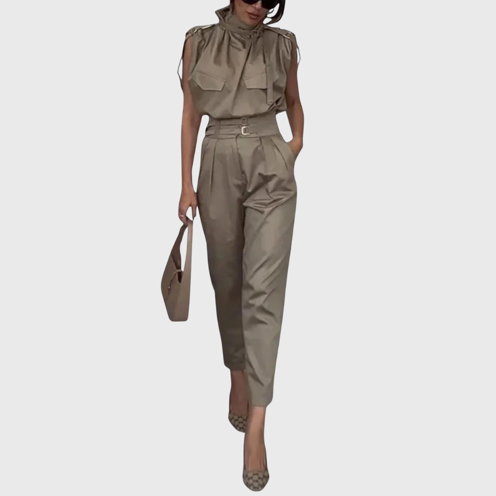 Dorina – Eleganter ärmelloser Jumpsuite Für Den Sommer