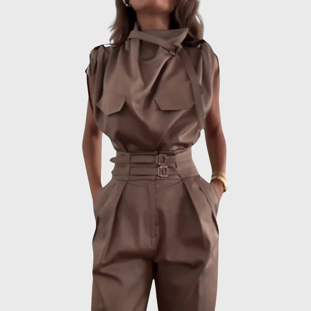 Dorina – Eleganter ärmelloser Jumpsuite Für Den Sommer