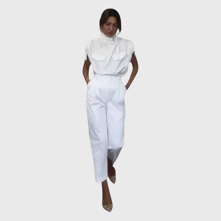 Dorina – Eleganter ärmelloser Jumpsuite Für Den Sommer