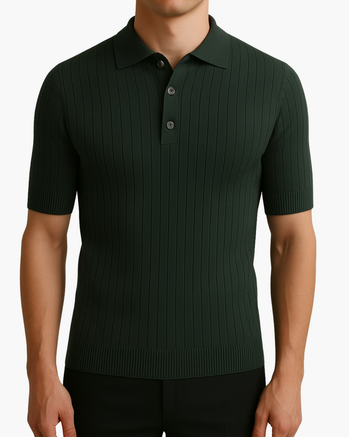 Donte - Kurzärmeliges Gestricktes Polo Hemd