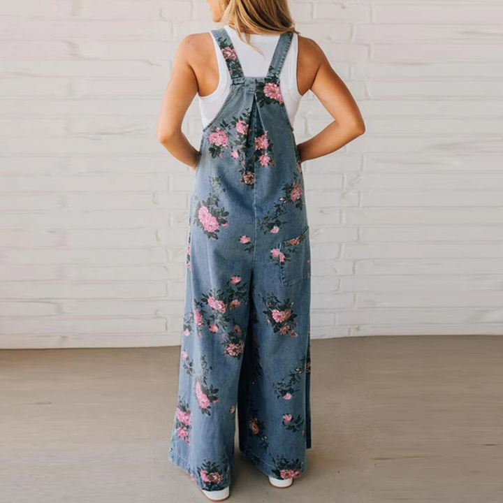 Gracina – Stilvoller Overall Mit Blumen Muster