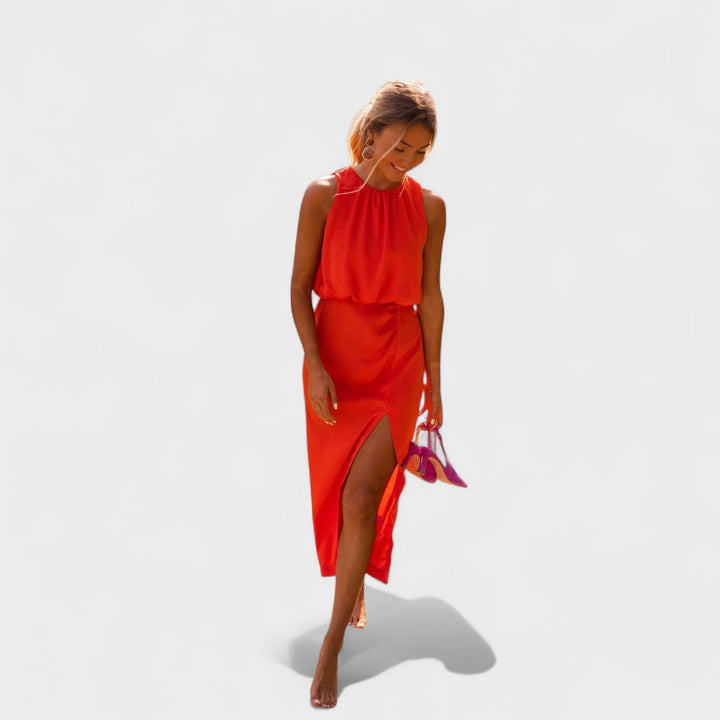 Danella – Stilvolles Armelloses Midikleid