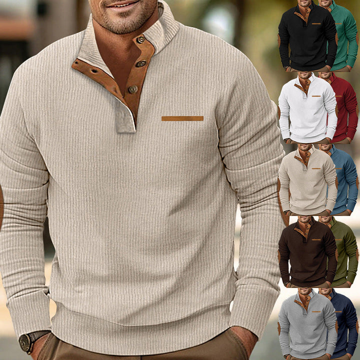 Malcolm - Langärmeliger Strickpullover