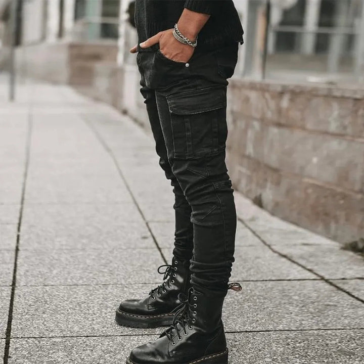 Mondriaan – Elastische Jeans Mit Mehreren Taschen