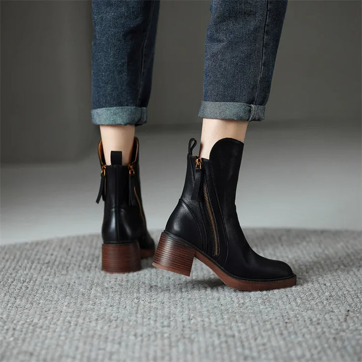 Marcy - Elegante Stiefeletten mit Blockabsatz