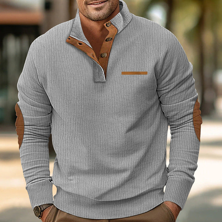 Malcolm - Langärmeliger Strickpullover