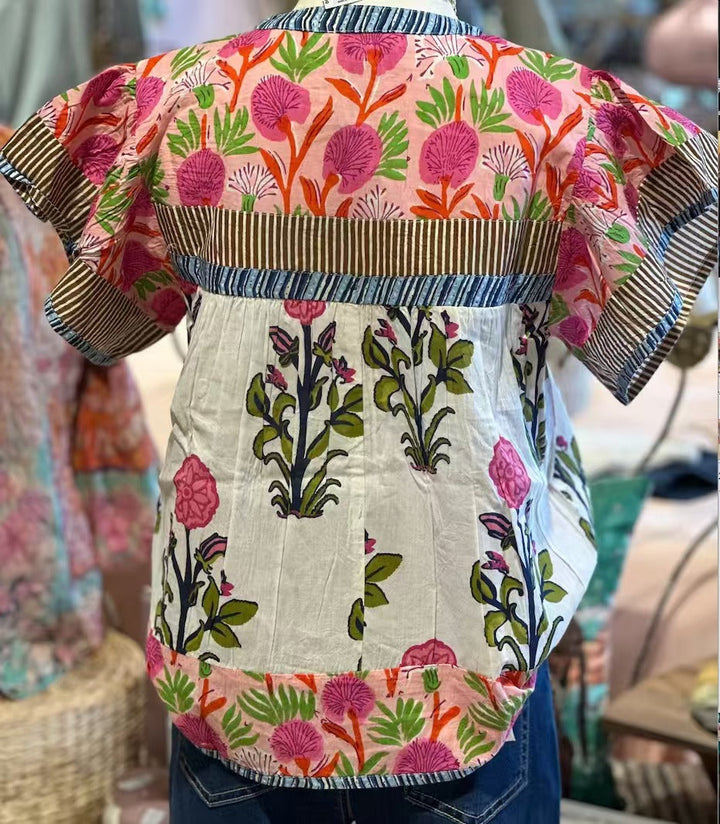 Minta – Lässige Bluse Mit Blumen Ausdrucken
