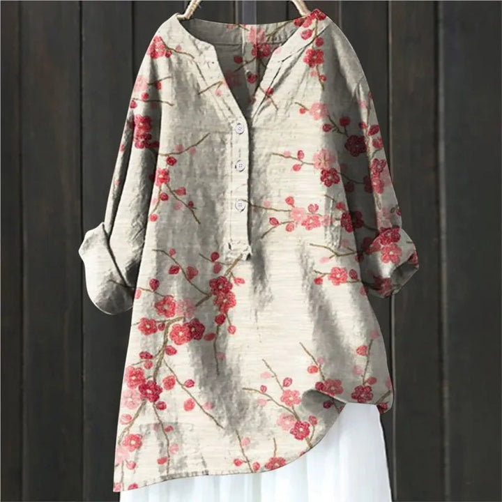 Jovita - Bluse Mit Blumendruck