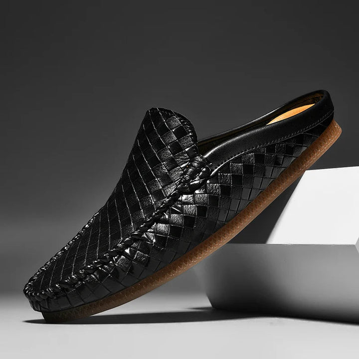 Efim – Lässige Halbschuhe Aus Gewebtem Leder