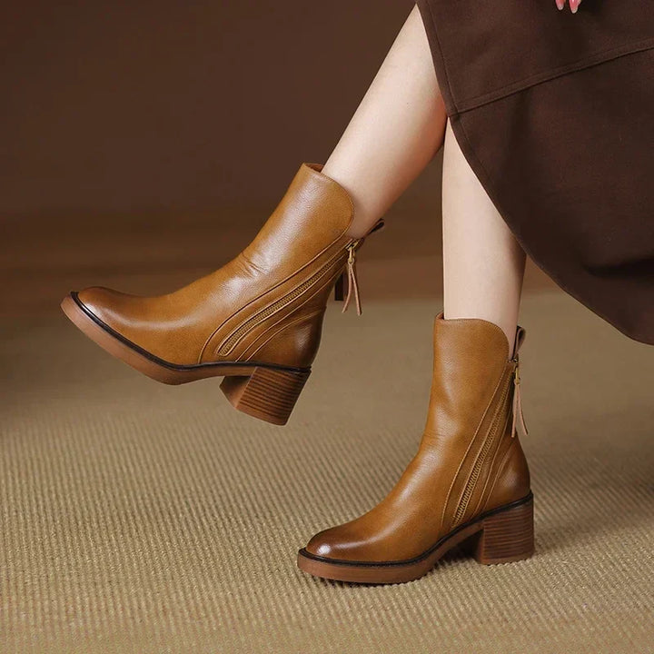 Marcy - Elegante Stiefeletten mit Blockabsatz