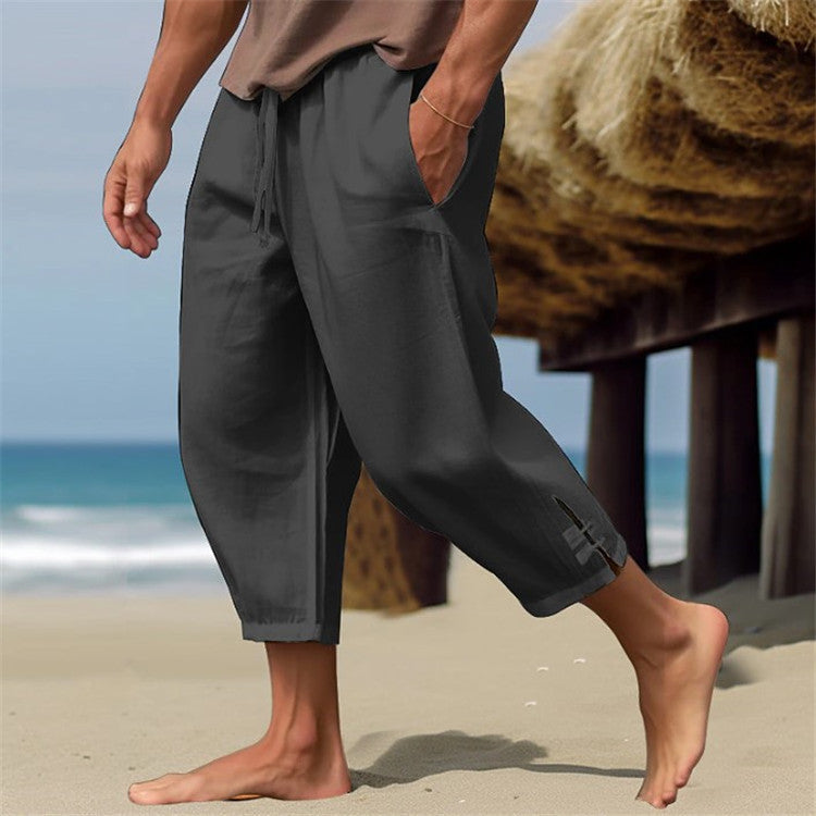 Erich – Bequeme Leinenhose Mit Elastischem Bund Für Den Sommer