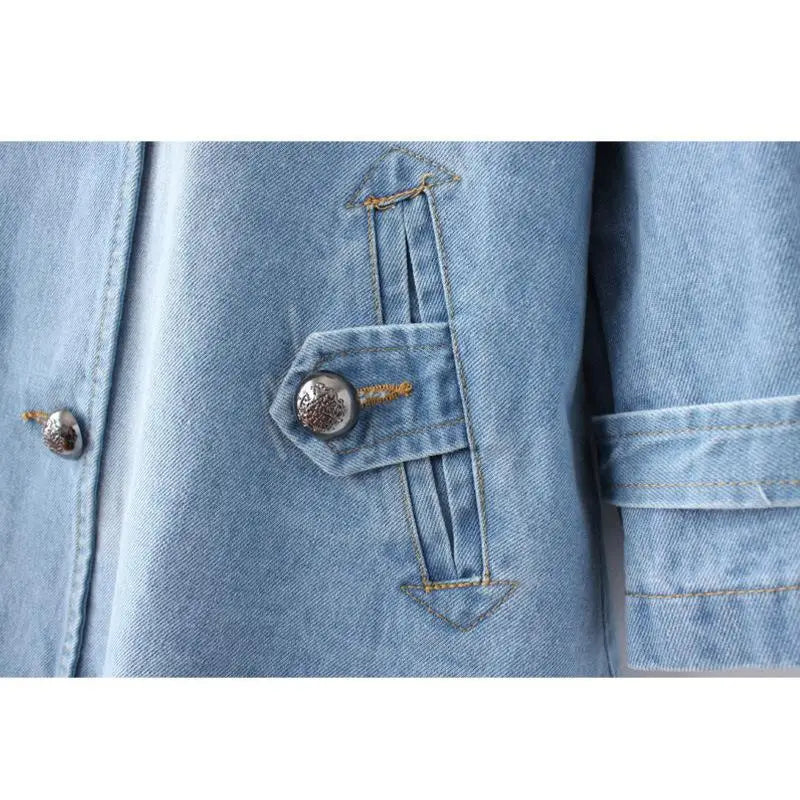 Sezina – Stilvoller Cape Mantel Aus Jeansstoff
