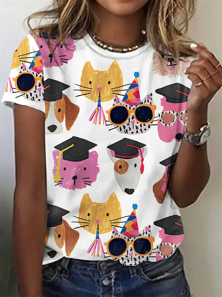 Elsy - Elegantes Hemd mit Tierprint