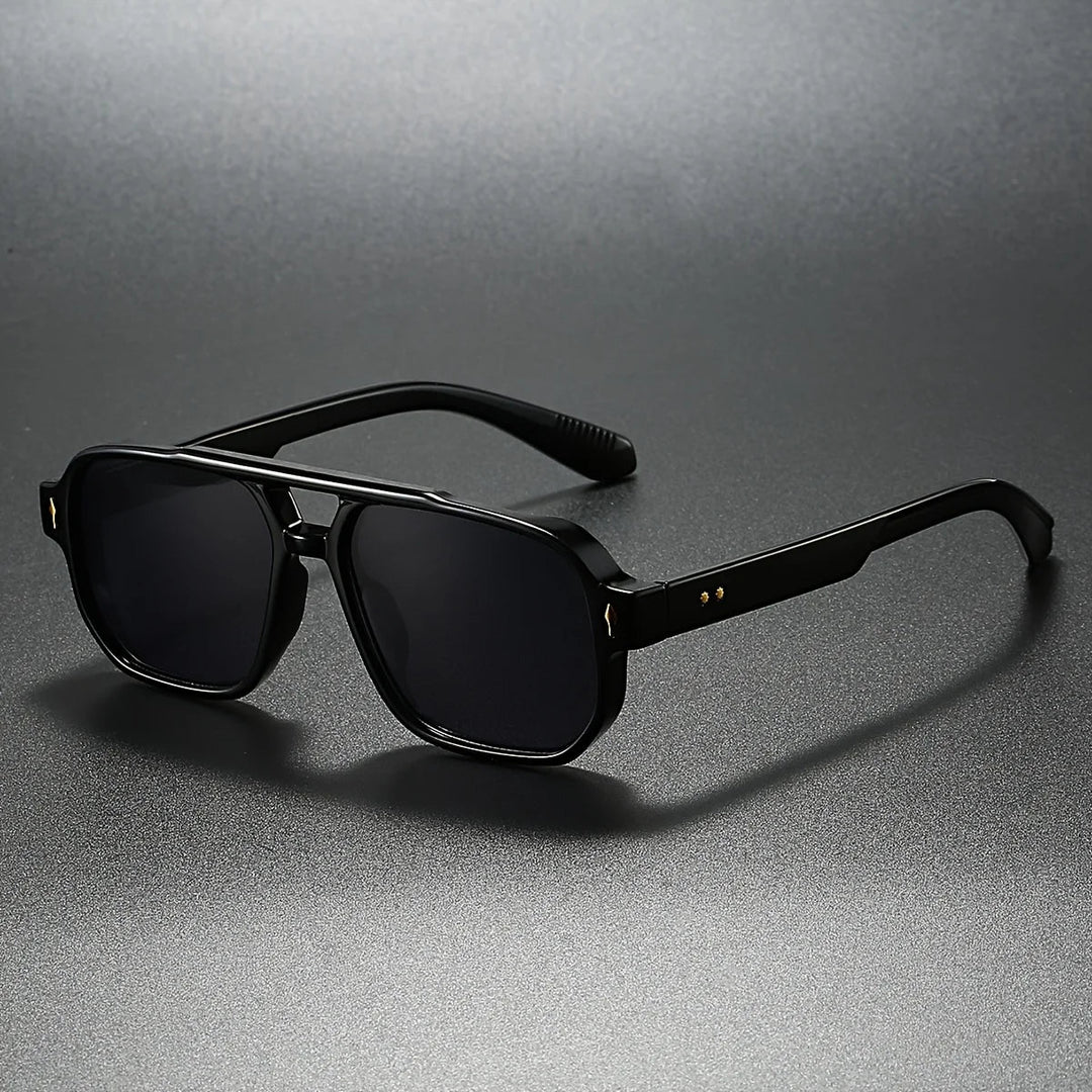 LumeSight – Sonnenbrille Mit Doppelter Brücke Und Eckigem Rahmen