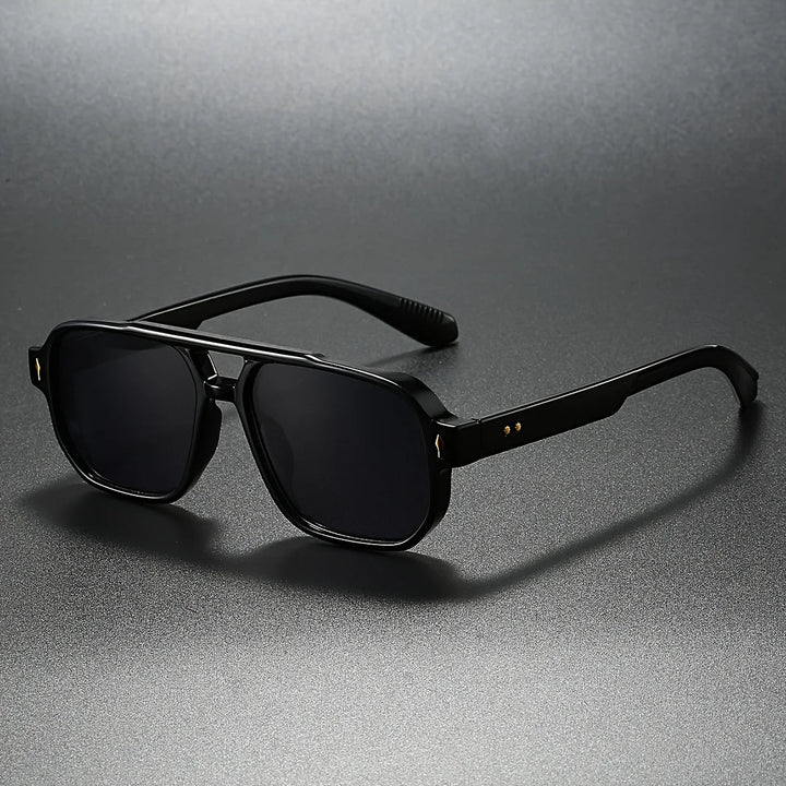 LumeSight – Sonnenbrille Mit Doppelter Brücke Und Eckigem Rahmen