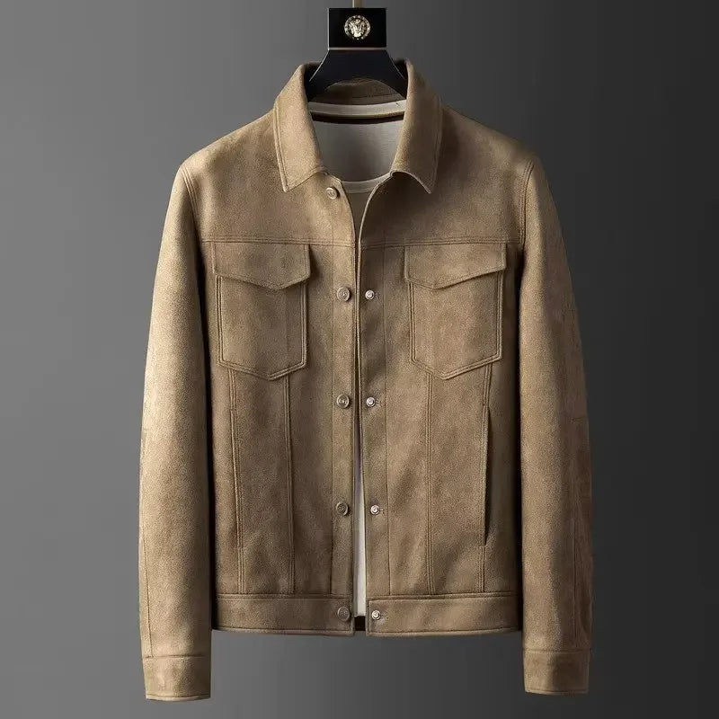 Maceo - Bequeme Lederjacke Mit Vorderseite Taschen
