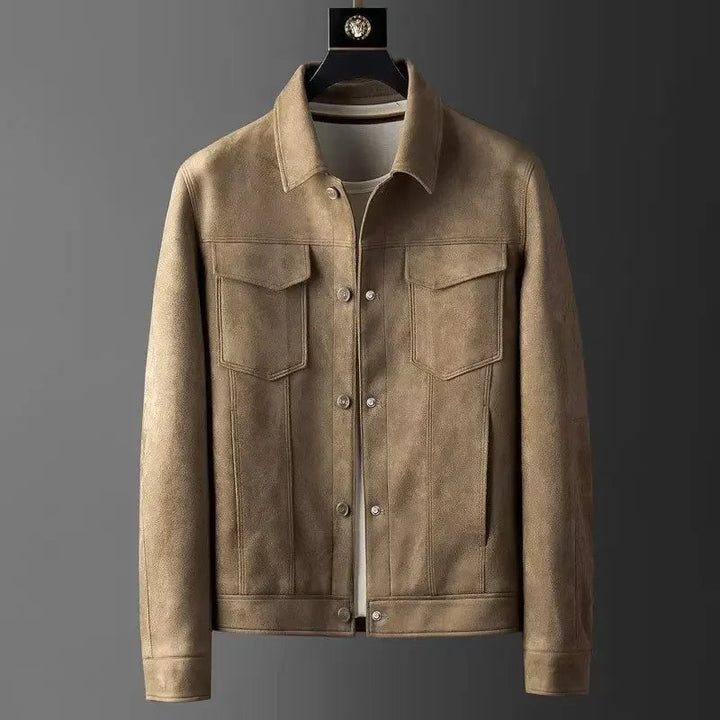 Maceo - Bequeme Lederjacke Mit Vorderseite Taschen