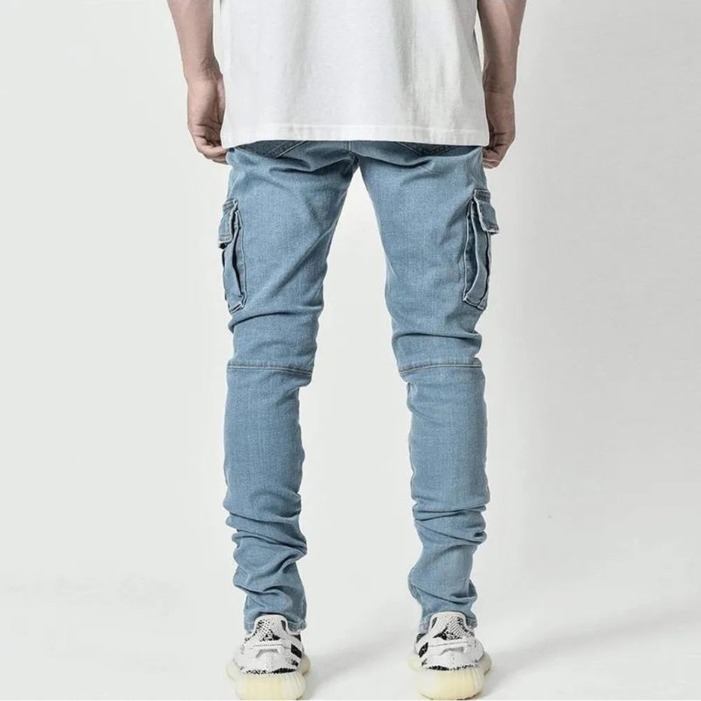 Mondriaan – Elastische Jeans Mit Mehreren Taschen