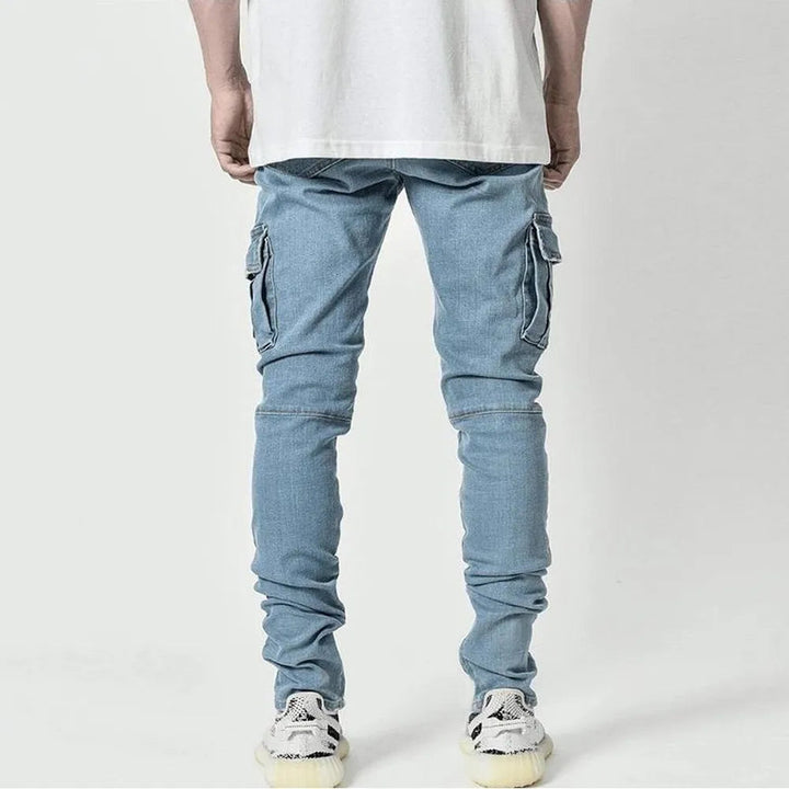 Mondriaan – Elastische Jeans Mit Mehreren Taschen