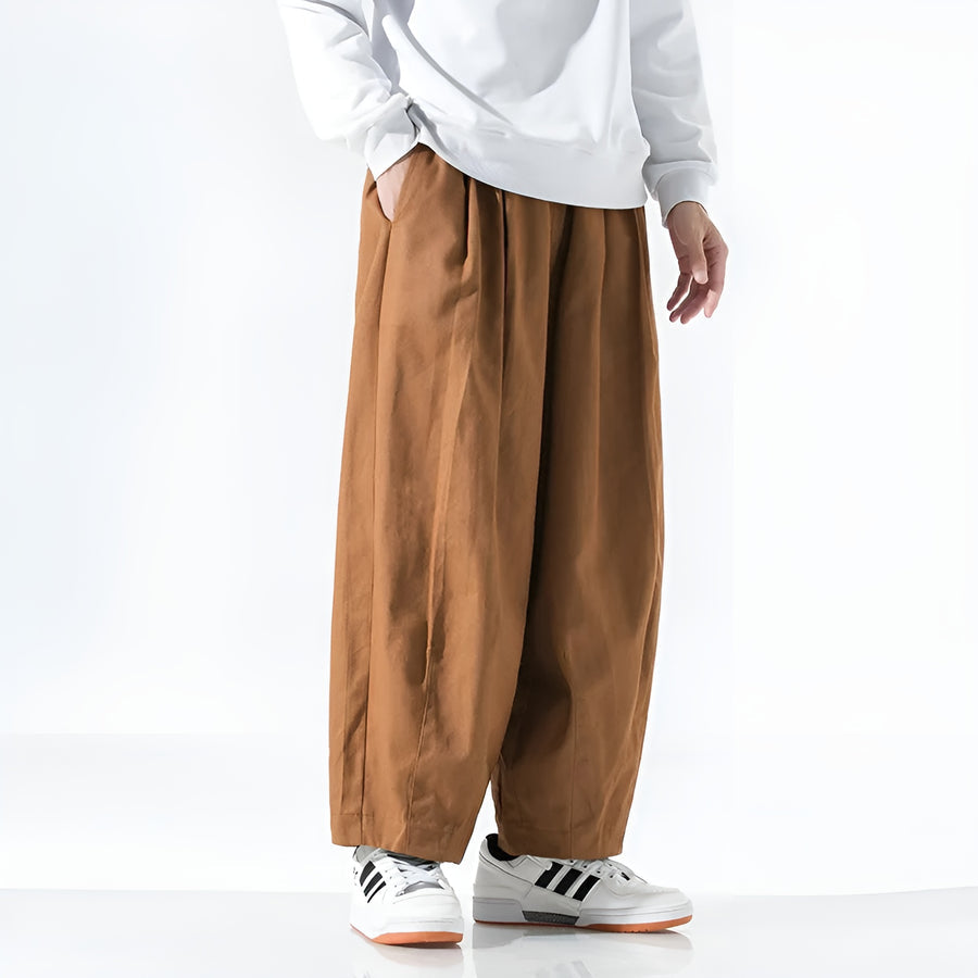 Paolino - Stilvolle Locker Sitzende Hosen