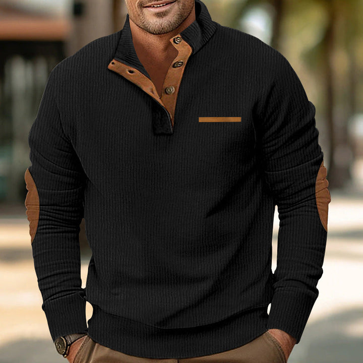 Malcolm - Langärmeliger Strickpullover