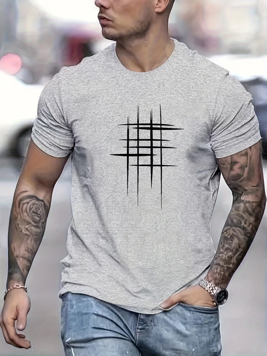 Pantazis - Elegantes T-Hemd Mit Rundhalsausschnitt Und Grafikprint
