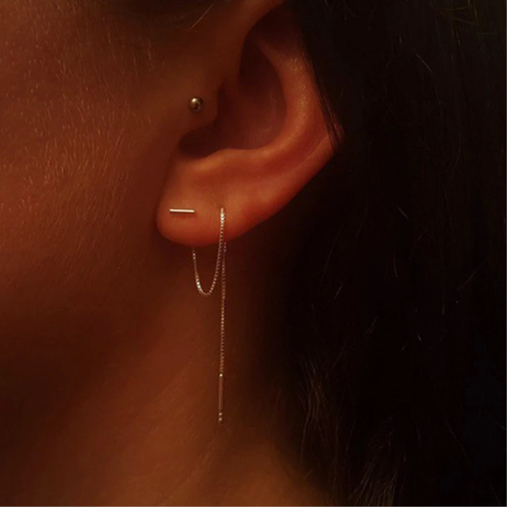 Jolana – T-Förmiger Kettenohrring