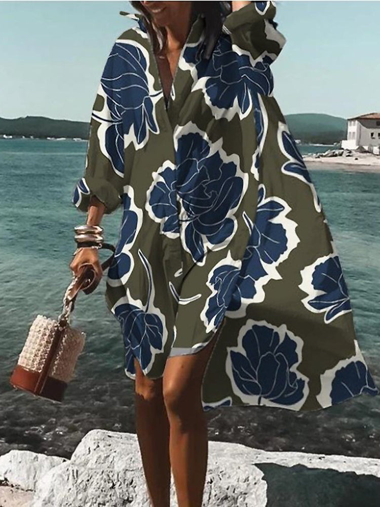 Calogera - Elegantes Locker Sitzendes Hemdkleid