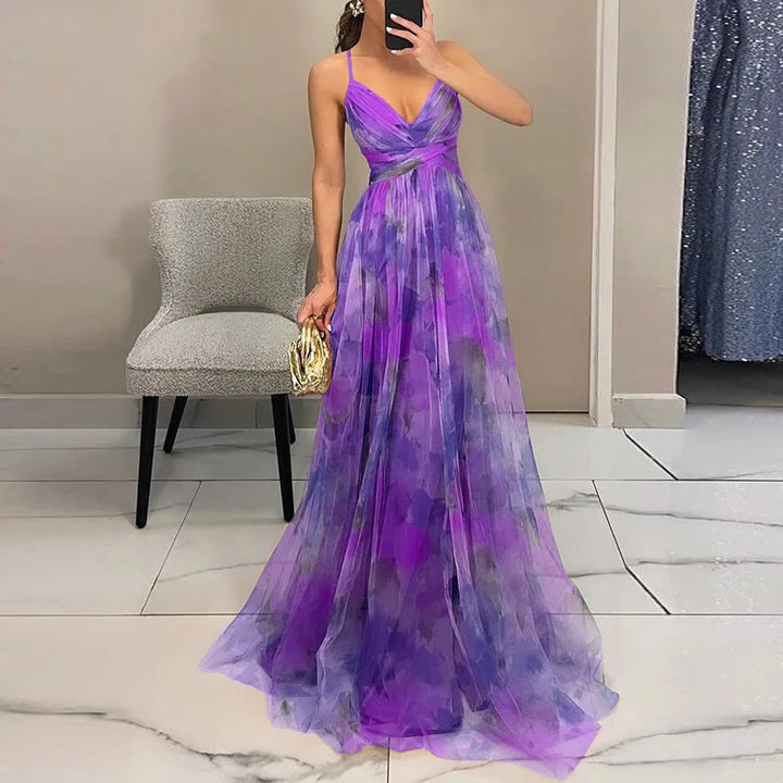 Qyn – Wunderschönes Maxikleid Mit Blumenmuster
