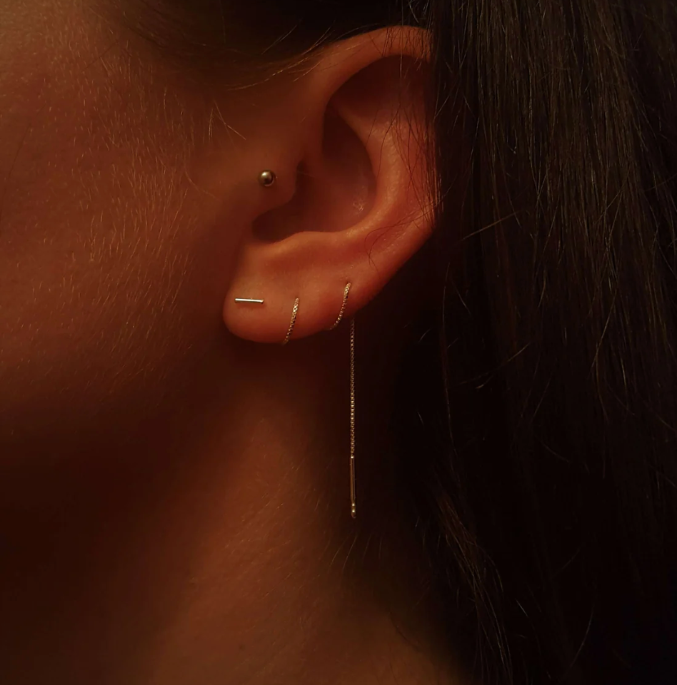 Jolana – T-Förmiger Kettenohrring