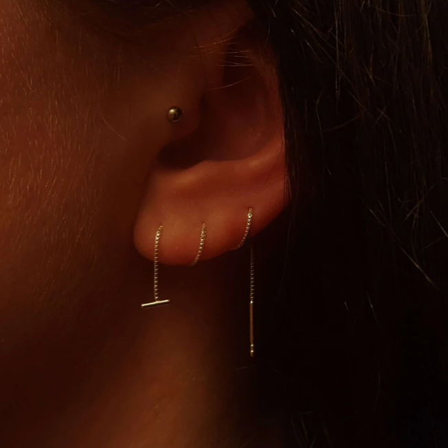 Jolana – T-Förmiger Kettenohrring