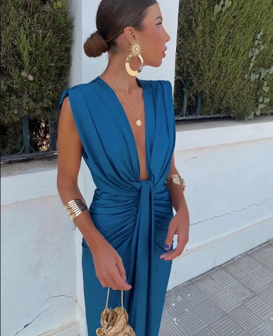 Feera - Party Kleid Mit Tiefem Ausschnitt