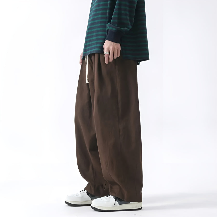 Paolino - Stilvolle Locker Sitzende Hosen