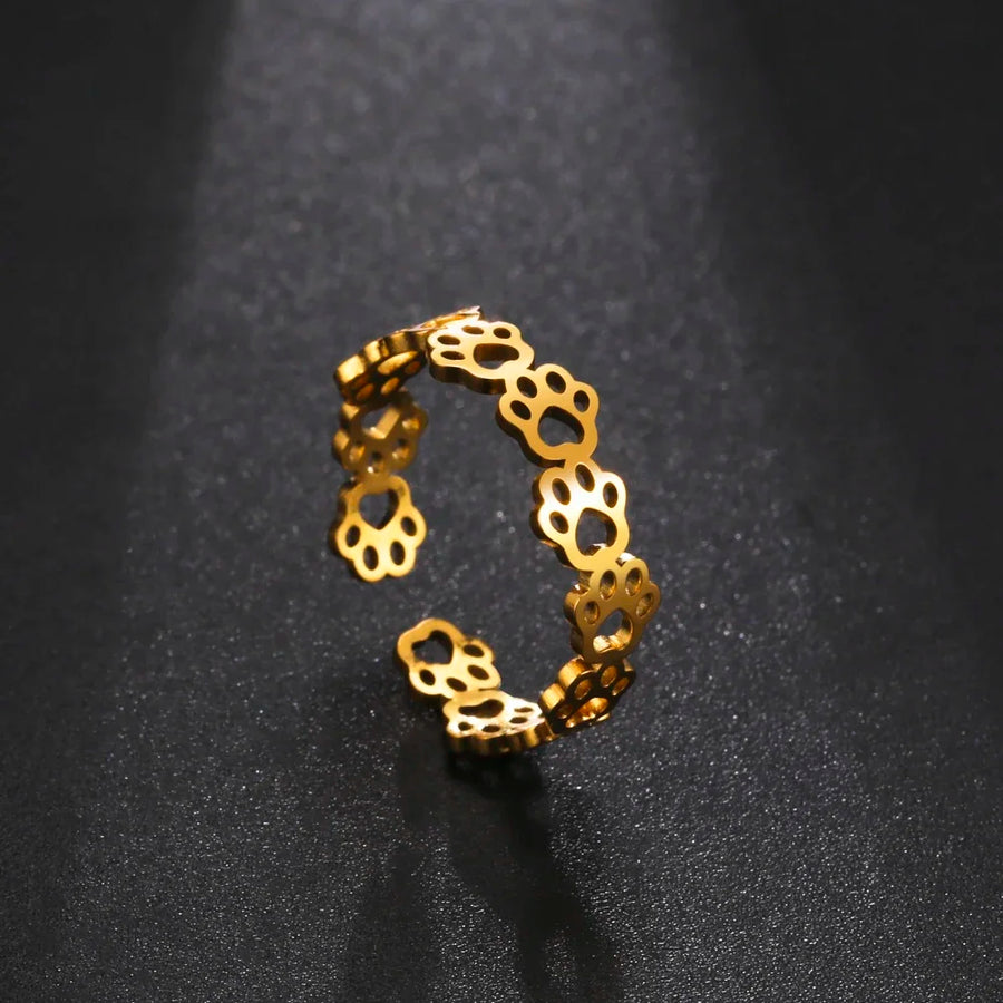 PawCharm – Verstellbarer Ring mit Pfotenabdruck