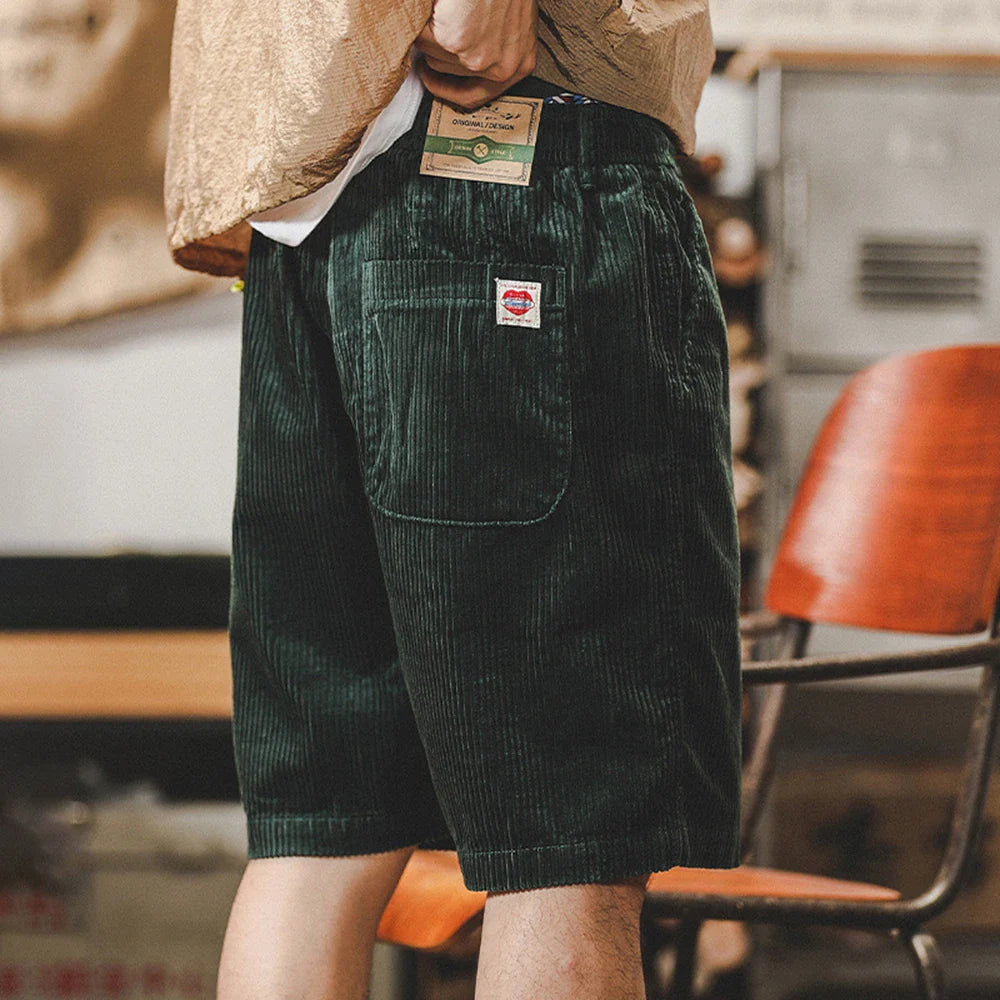Klaas - Verstellbare Cord Shorts