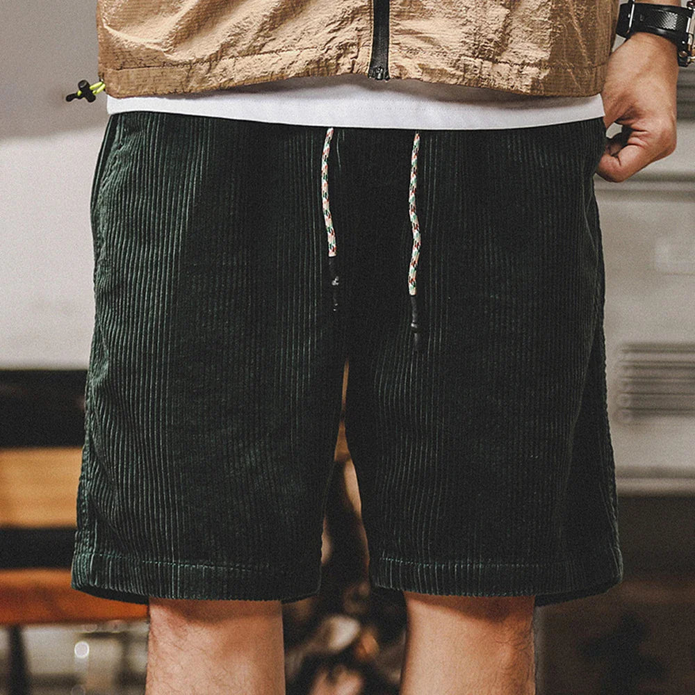 Klaas - Verstellbare Cord Shorts