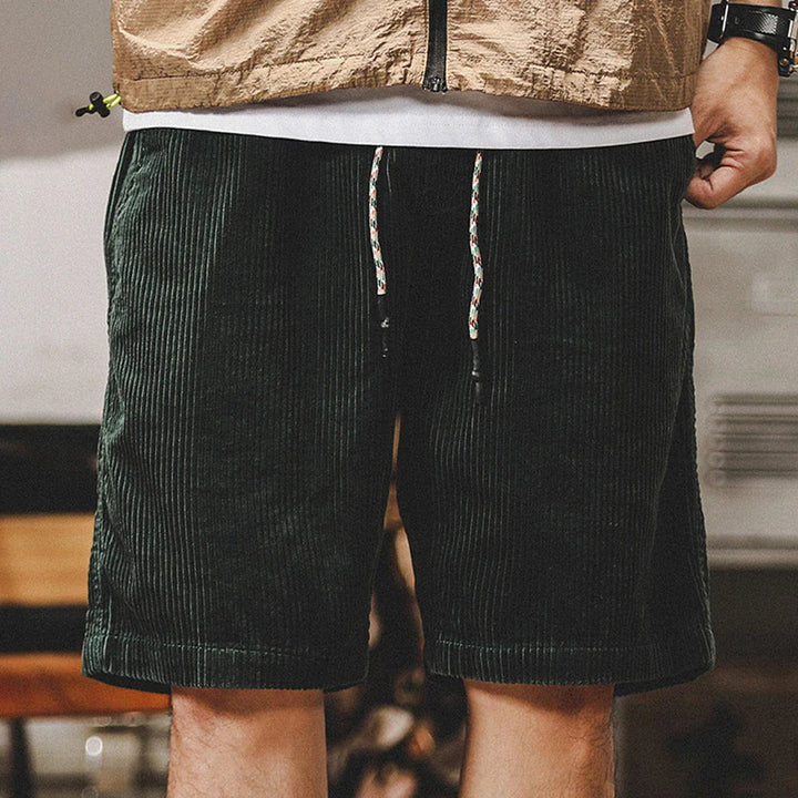 Klaas - Verstellbare Cord Shorts