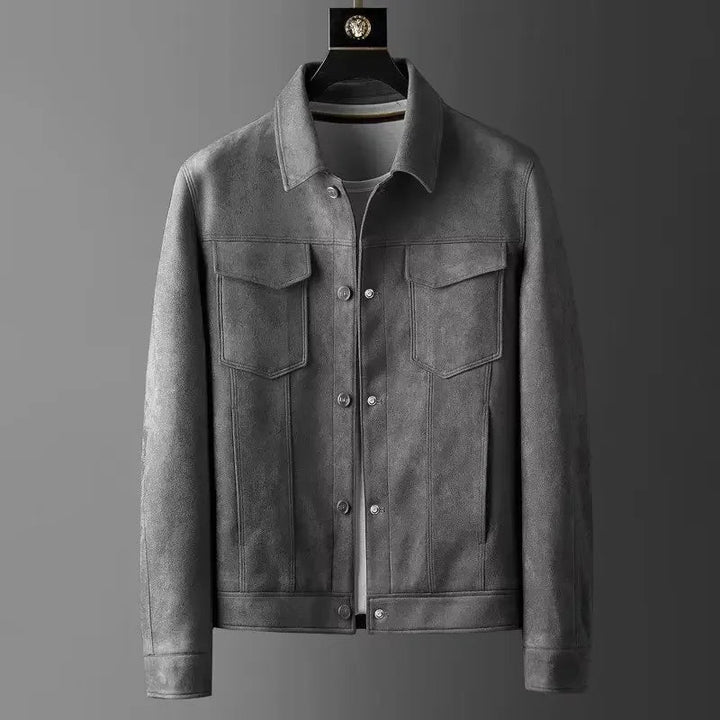 Maceo - Bequeme Lederjacke Mit Vorderseite Taschen