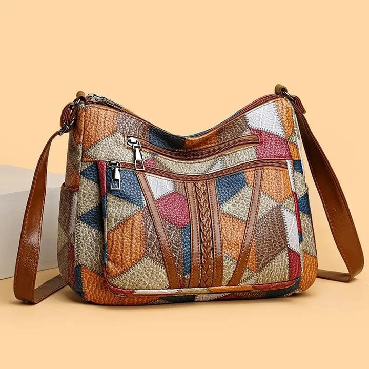 Solara – Mosaik Leder Schultertasche
