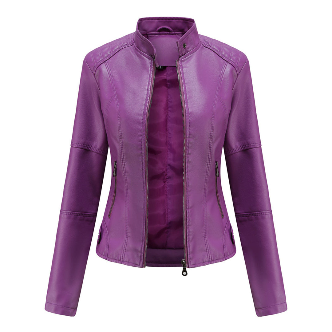 Hanneke - Stylische Leder Jacke