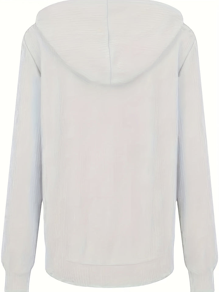 Moira – Langärmelige Kapuzenjacke Mit Reißverschluss Und Kordelzug