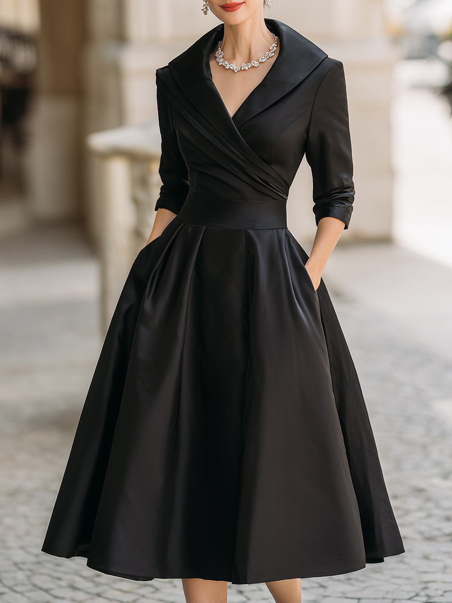 Ariellea - Satin Midi Kleid