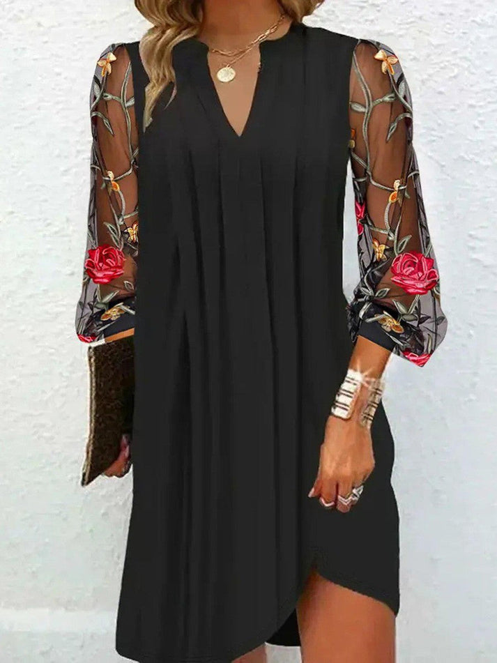 Dumelza – Mini Kleid Mit Blumen Armeln