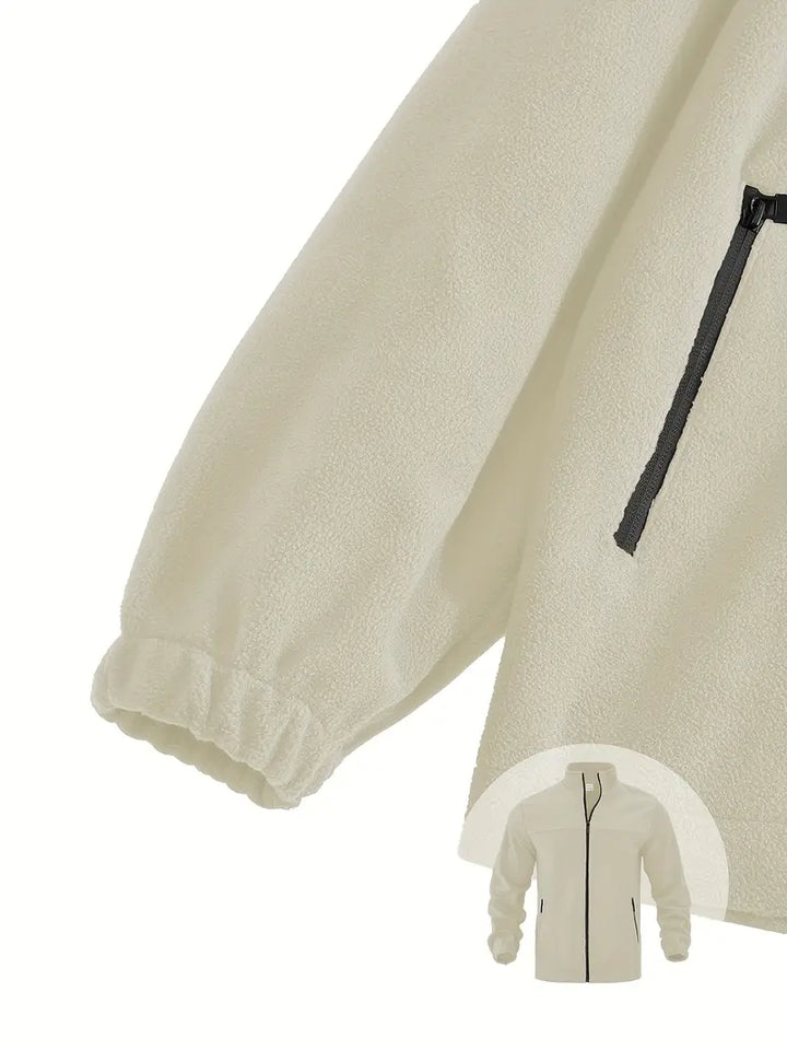 Barron – Lässige Fleece Jacke Mit Reißverschluss Und Tasche
